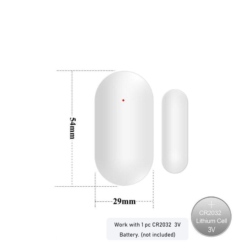 Sgooway Alarm Wireless magnetic contact door sensor Window magnetic contact door detector 433MHZ for alarm system