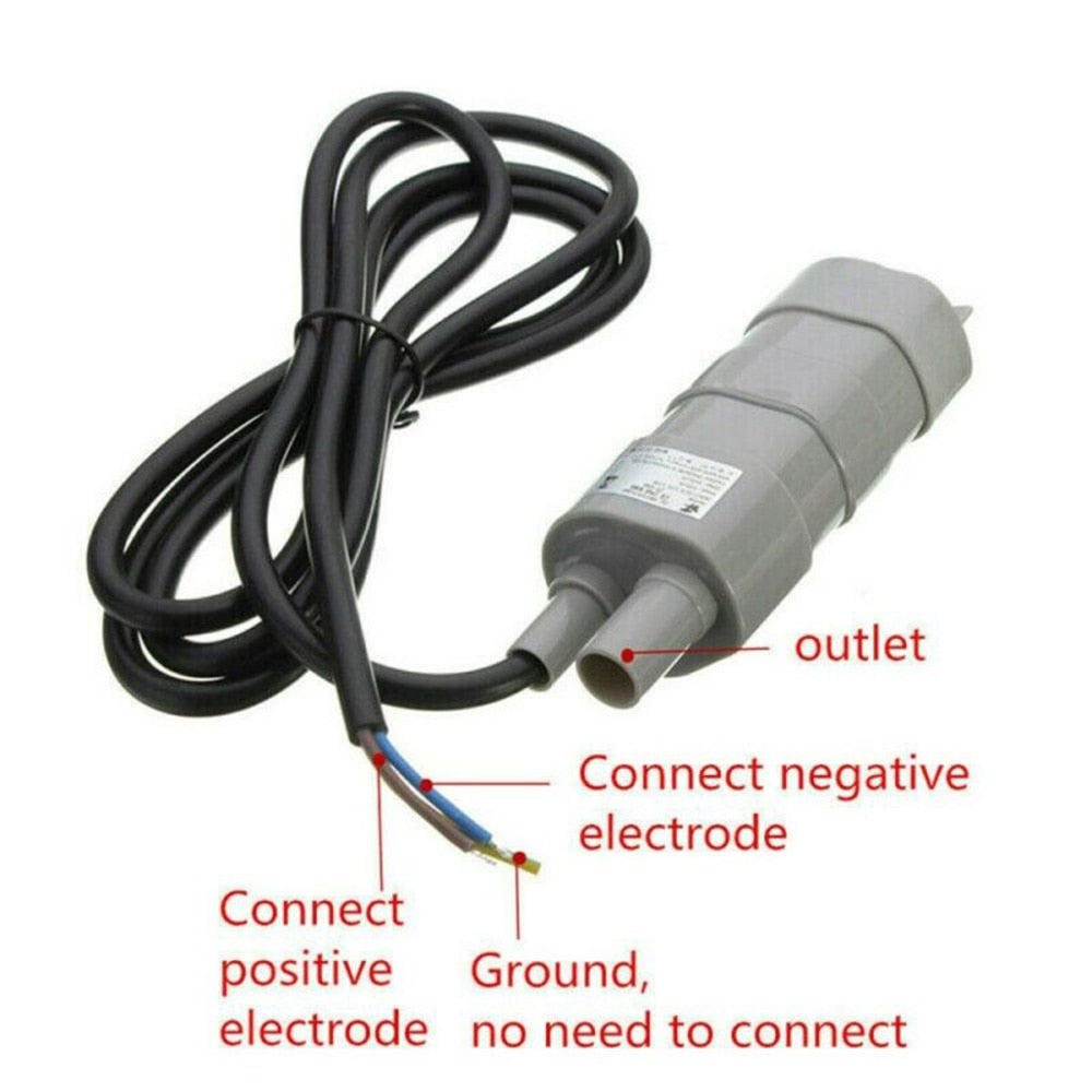 DC 12V Submersible Water Pump 1000L/H 5M High Flow Three-wire Water Pump For Motorhome Camper Pond Aquarium