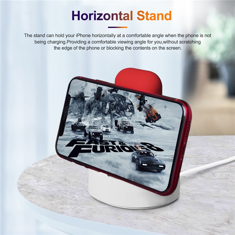 3 In 1 Phone Watch Earphone Silicone Charging Stand Holder for I Phone 11 12 Pro Max IWatch Airpods Pro 2 3 Charger Dock Station