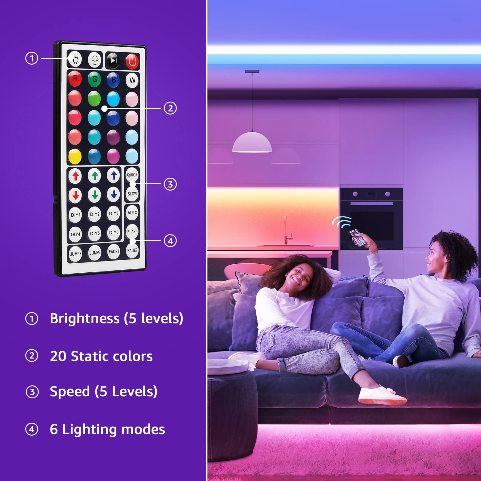 LED Strip Lights for Bedroom LED TV Backlight Bluetooth Remote Neon Lights Color RGB5050 LED Tape Christmas Decoration Luces LED