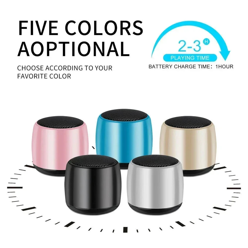 M1 Mini Bluetooth Small Speaker Portable Intelligent One Drag Two Small Steel Cannon Metal Wireless Bluetooth Sound Subwoofer