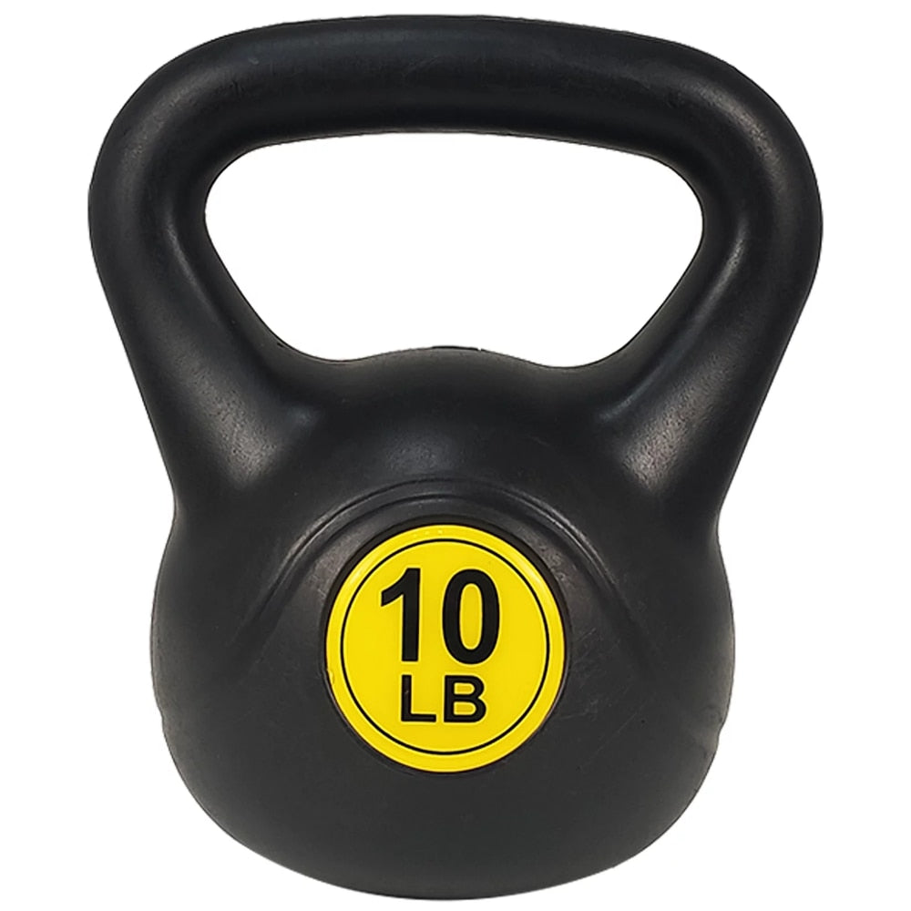 MEIZHI Wide Grip 3-Piece Kettlebell Exercise Fitness Weight Set, Include 10 Lbs., 15 Lbs., 20 Lbs. Kettlebell