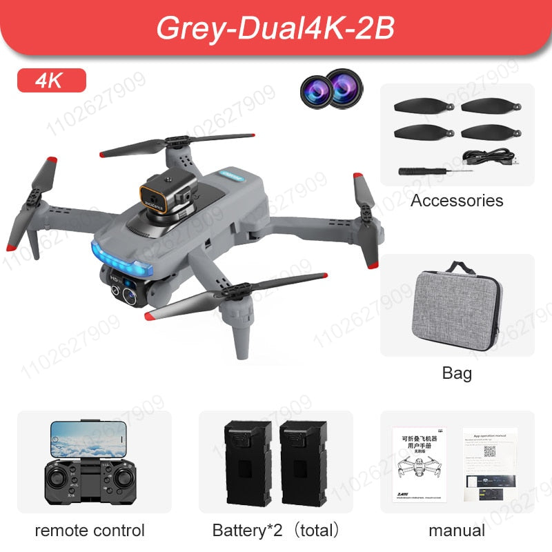 New P15 Mini Drone 4k Profesional 8K HD Camera Obstacle Avoidance Aerial Photography Brushless Foldable Quadcopter Gifts Toys