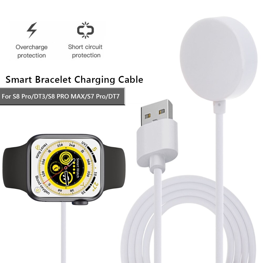 5 فولت USB شاحن مغناطيسي لاسلكي استبدال Smartwatch لاسلكي شحن Smartwatch شاحن حوض الحبل ل S8 برو/DT3/S8 برو ماكس