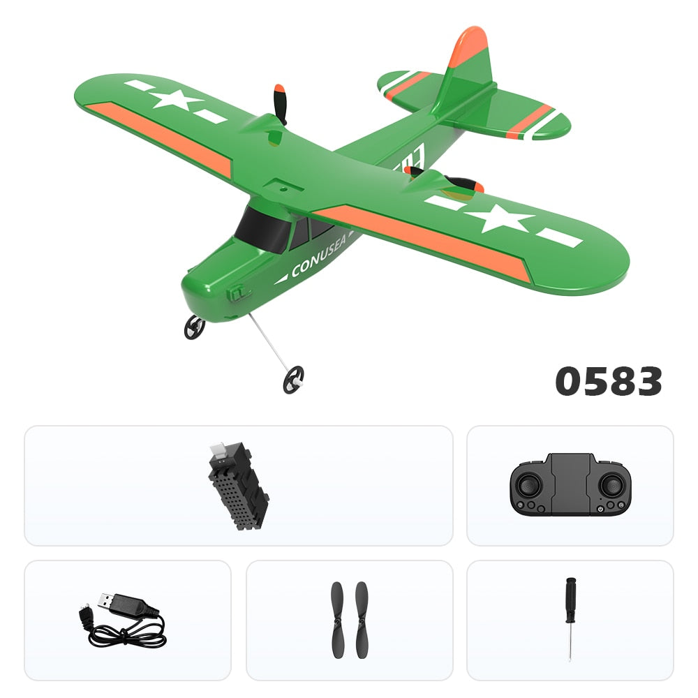 RC Dron 0583 Remote Control Airplane Stealth Bomber 2.4G 2CH Wingspain Beginner Electric RC Aircraft Outdoor Children‘s Day Gift