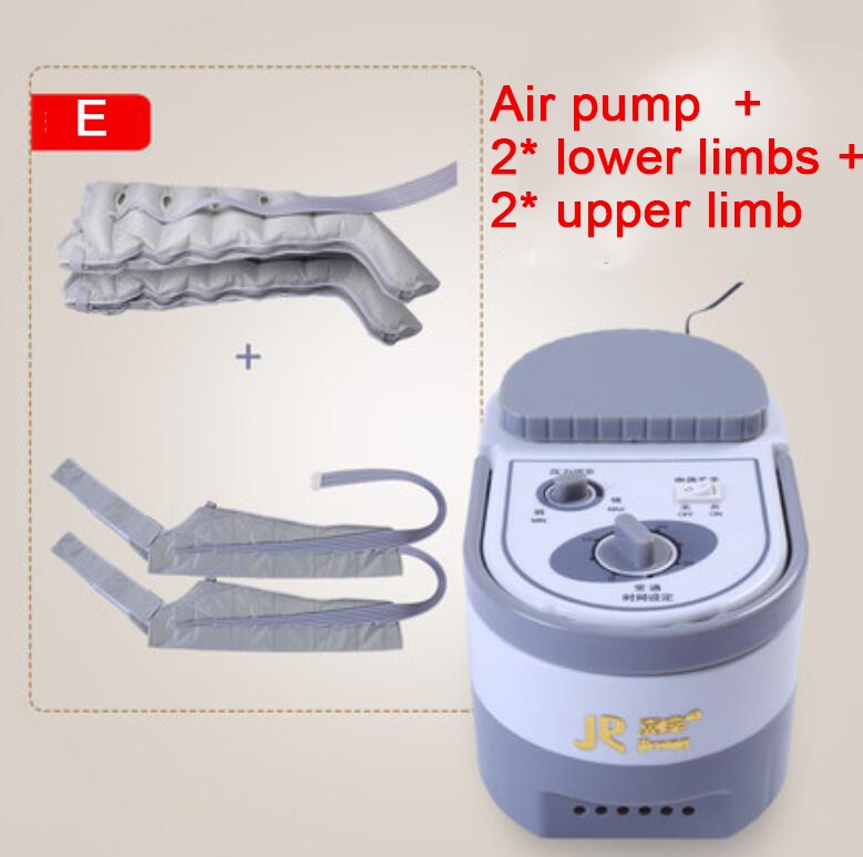 6 تجويف الهواء موجة الهواء تدليك جهاز تدليك للساق التصريف اللمفاوي القدم جهاز تدليك لرجل القدم الكهربائية موجة الهواء الضغط العلاج الطبيعي