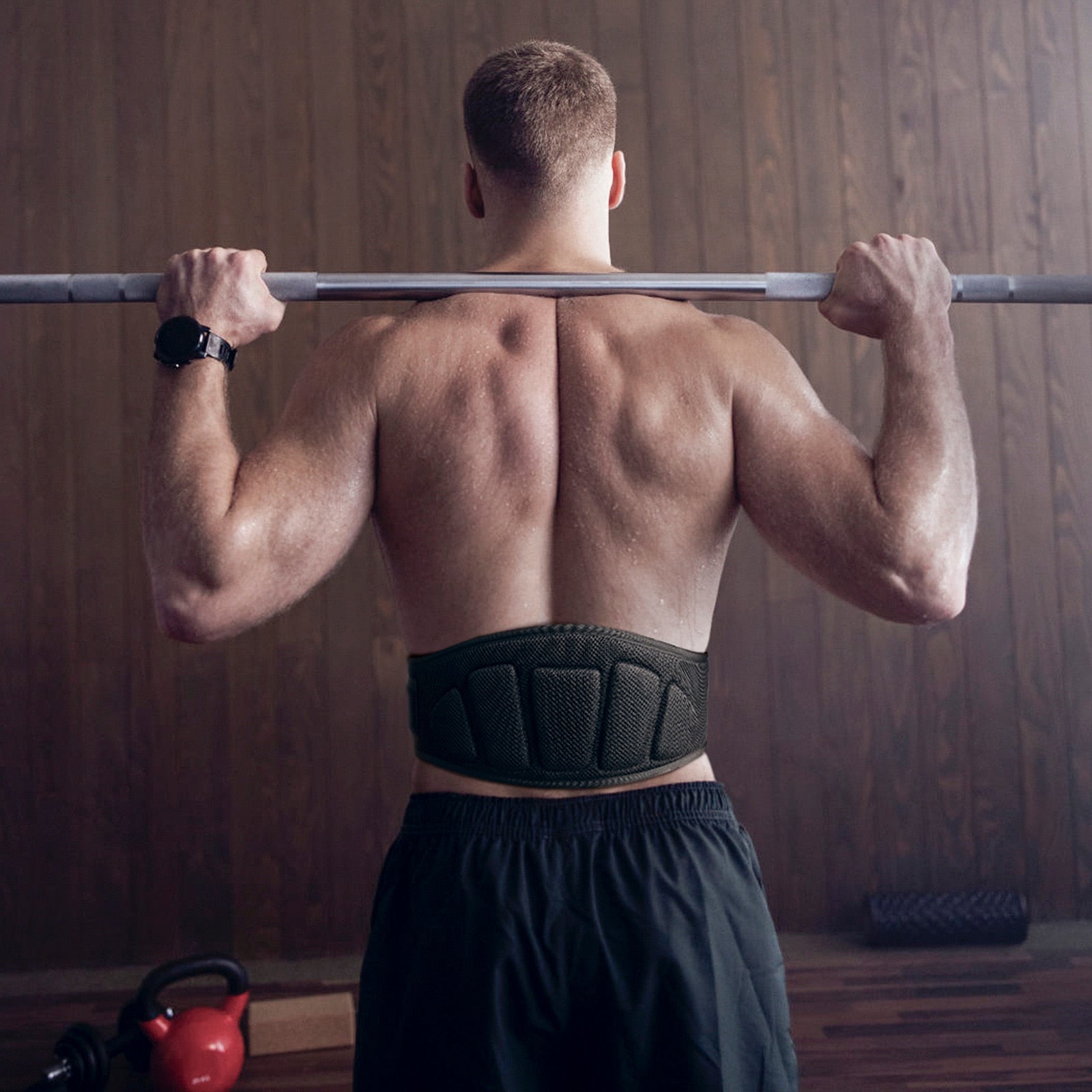 SKDK Weightlifting Belt Back Support Belt Men Waist Protection Fitness Training Orthopedics Protection Spine Back Support Belt