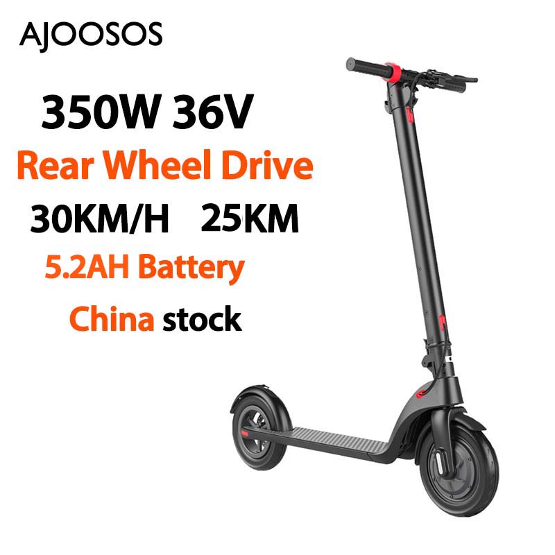 AJOOSOS X750 1300W Electric Scooter 75KM Long Range with 48V 20AH Battery Capacity Foldable Electric Scooter Adults 25KG Weight