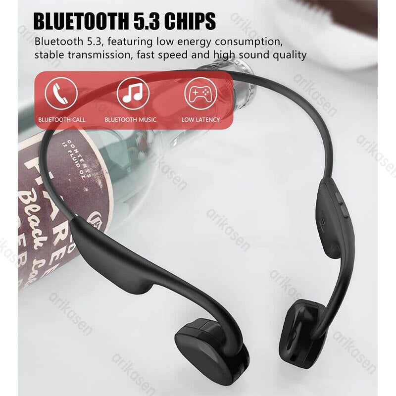 Bluetooth Headphones Open Ear High Quality Wireless Headphones Bass Sound Sports Earphone Bluetooth Handfree IP67 Waterproof