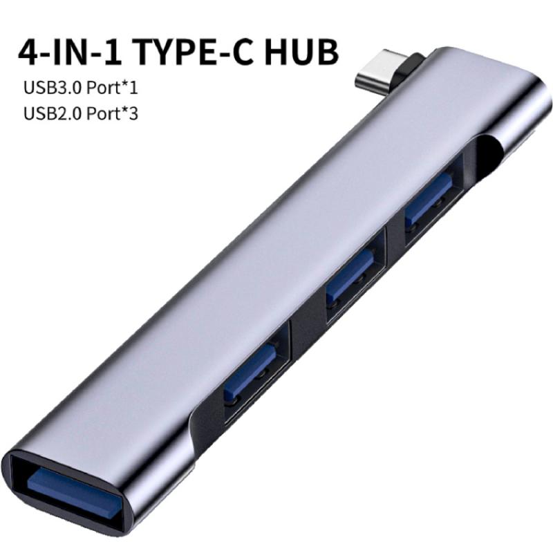 RYRA 4 IN 1 USB-C HUB Universal Compact Mini USB2.0/USB3.0 Docking Station PD High Speed USB Hub for Computer Accessories