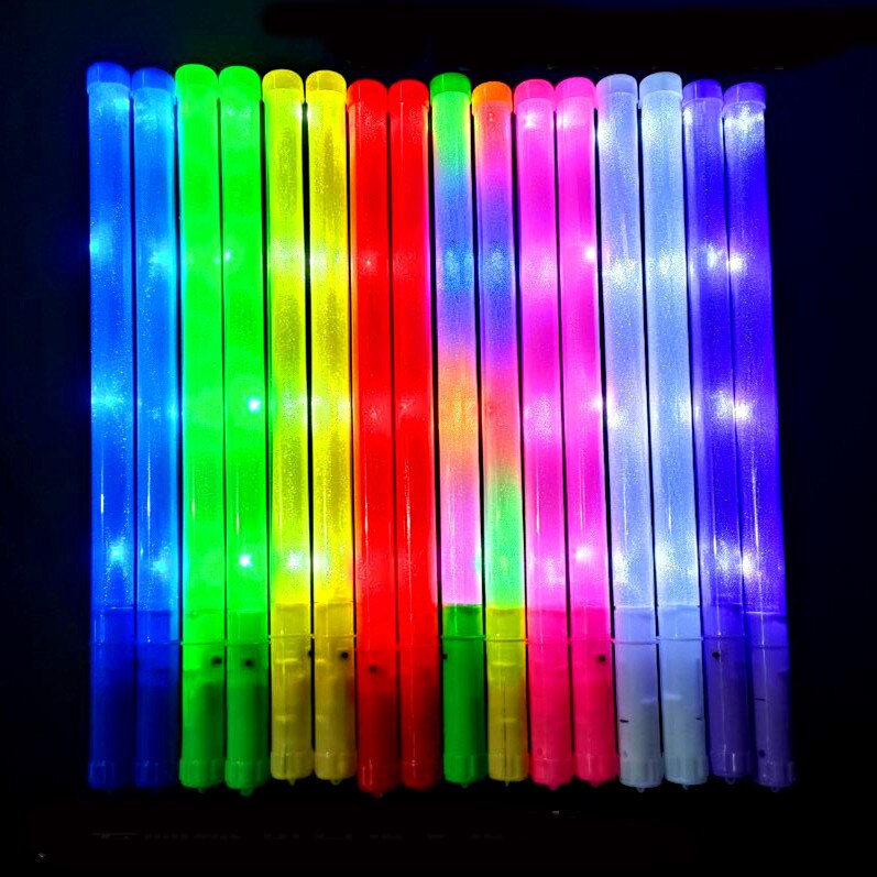 10-60 Pcs Flashing Glow Sticks Neon Sticks Multicolor Glow Sticks Led Plastic Sticks 3 Modes for Wedding Birthday Party Supplies