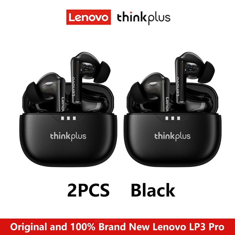 Original Lenovo Lp3 pro TWS Earphones Wireless Bluetooth 5.2 Earbuds HIFI Sound Noise Reduction HD Call Low Latency Headphones