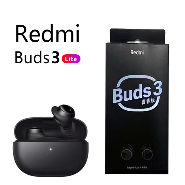 Xiaomi Redmi Buds 3 Lite TWS Bluetooth 5.2 سماعة أذن IP54 18 ساعة عمر البطارية Mi Ture سماعات أذن لاسلكية 3 إصدار الشباب