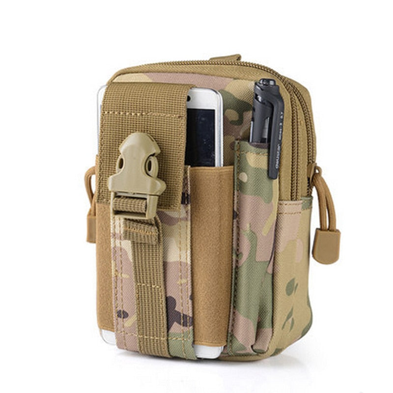 Outdoor Men Waist Pack Bum Bag Pouch Waterproof Tactical Military Sport Hunting Belt Molle Nylon Mobile Phone Bags Travel Tools