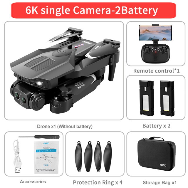 New Drone with Camera 8K WIFI FPV Dron 4K Professional Obstacle Avoidance Optical Flow Positioning RC Quadcopter Aircraft Toys