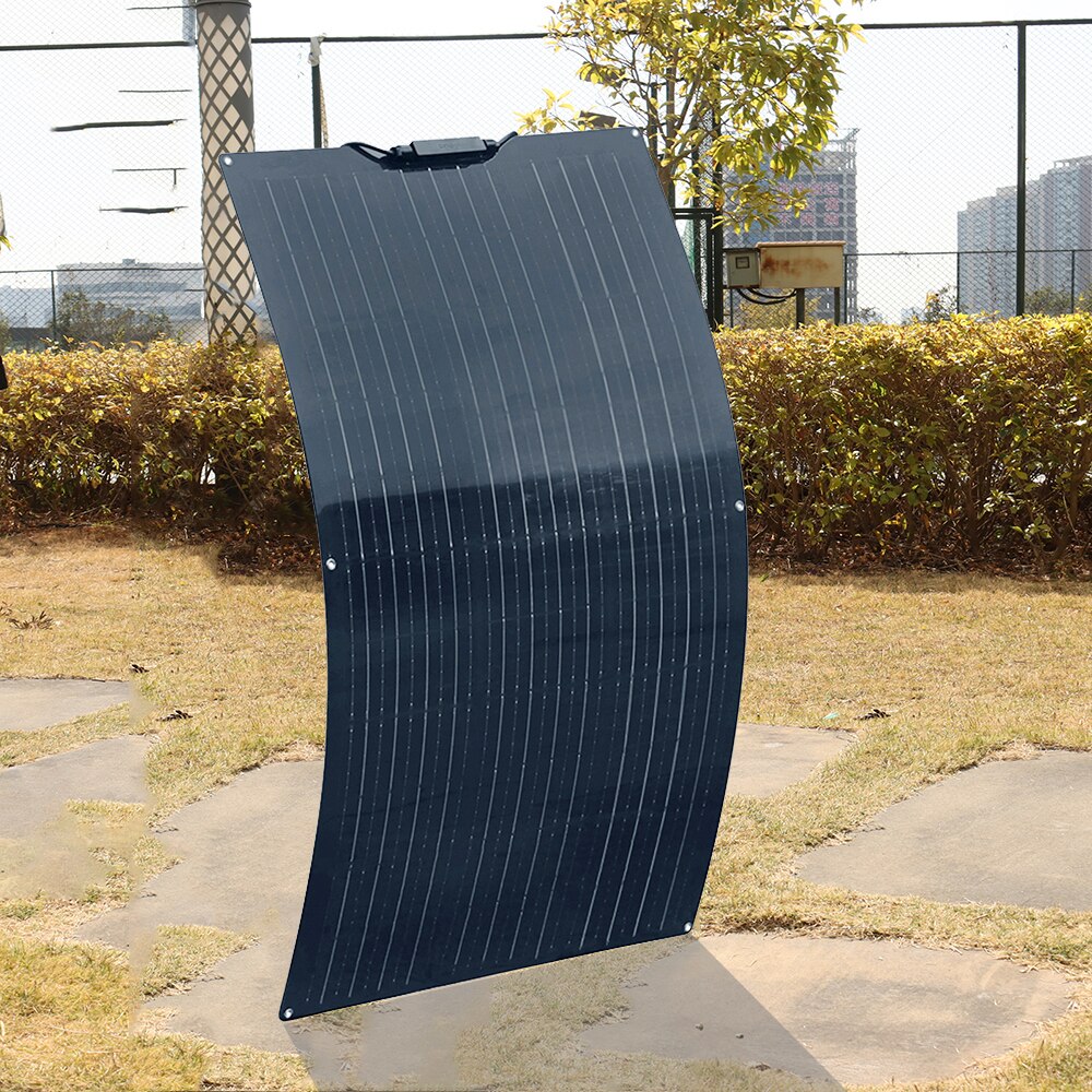 flexible solar panel 300w 150w 100w 80w 30w 20w 12v battery charger 5v usb mobile phone power bank car boat home camping travel