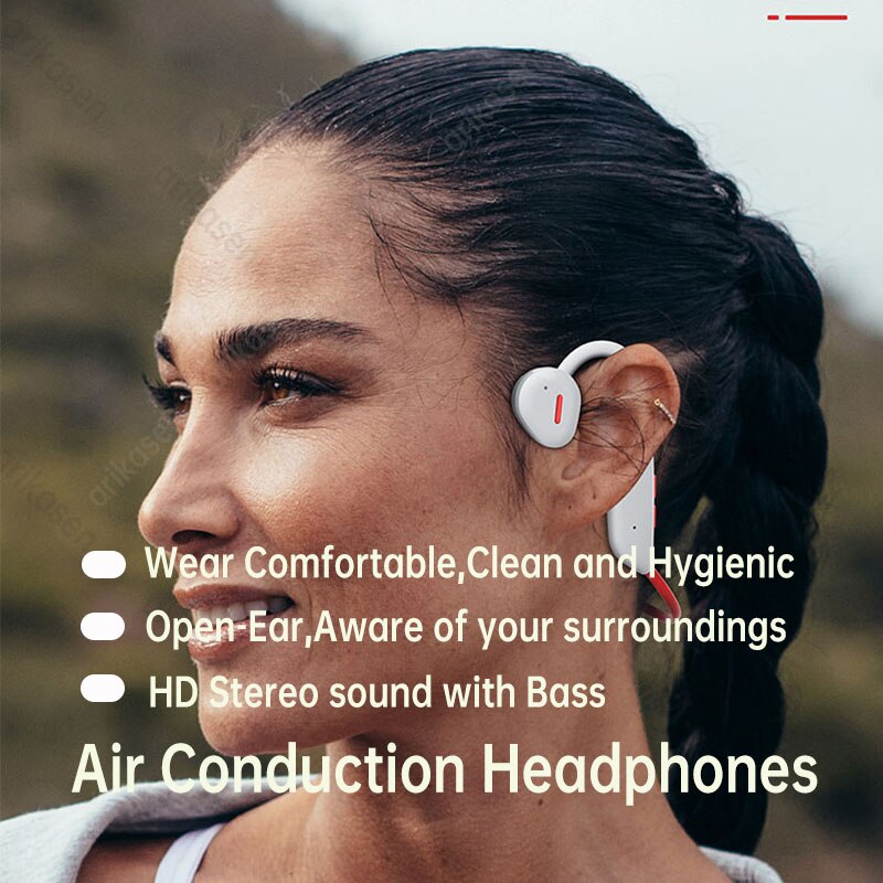 سماعات بلوتوث مفتوحة الأذن سماعات رأس لاسلكية عالية الجودة باس الصوت سماعة أذن رياضية بلوتوث Handfree IP67 مقاوم للماء
