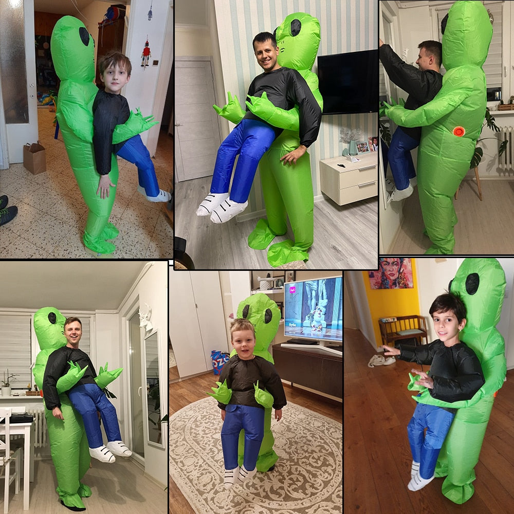 Mascot Alien Party Cosplay Costumes Scary Halloween Inflatable Monster Costume for Adult Kids Anime Role Play Disfraz