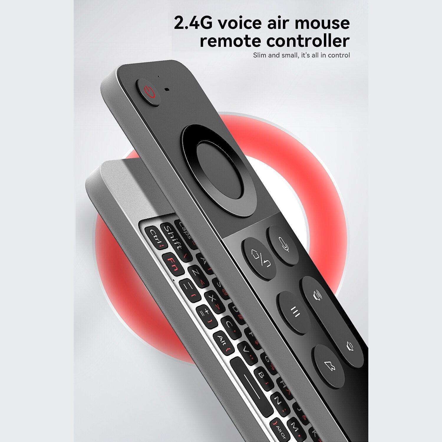 Wireless Voice input Remote Controller Mini Keyboard Air Mouse 2.4G Smart home remote switch USB Movie PC For Android Mac Linux