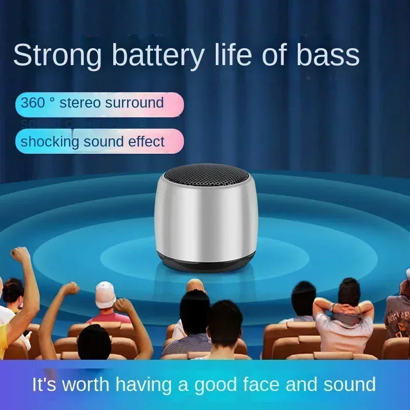Small Wireless Bluetooth Speaker Mini Cute Mobile Phone Subwoofer Outdoor Portable Audio Powerful Sound Box Home Soundbar for PC