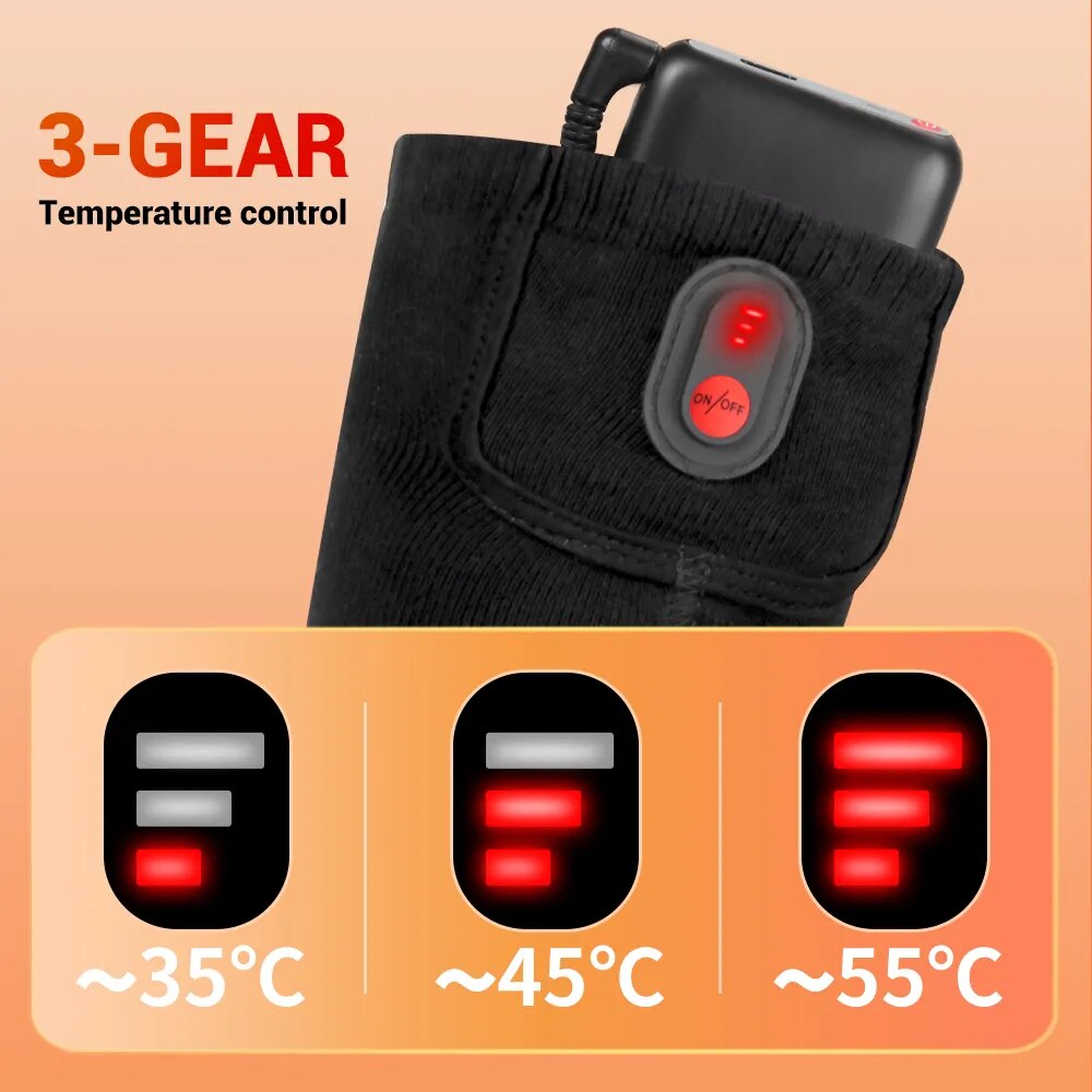 Heated Socks Winter Warm Snowmobile Skiing Heated Socks Rechargeable Outdoor Sport Thermal Heated Foot Warmer Ski Sports