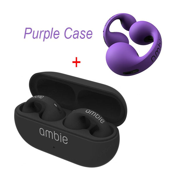 1:1 For Ambie Sound Earcuffs Upgrade Pro  Earring Wireless Bluetooth Earphones TWS Ear Hook Headset Sport Earbuds