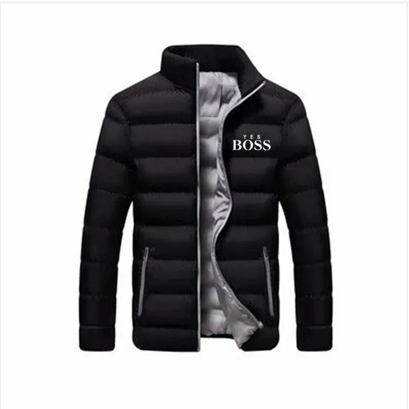 Men's Winter Fashion Trend Jacket Motorcycle Baseball Jacket Windproof