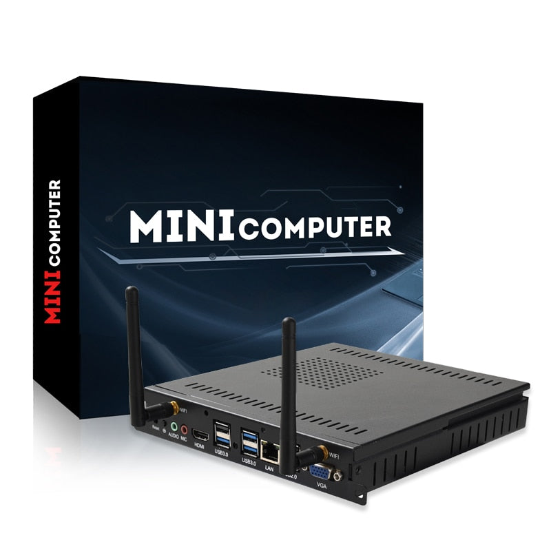 SZMZ OPS Mini PC Core i3 i5 i7 Processor DDR3 8G 128GB 256GB SSD Windows 10 Linux Gaming Desktop Computer , Gamer PC