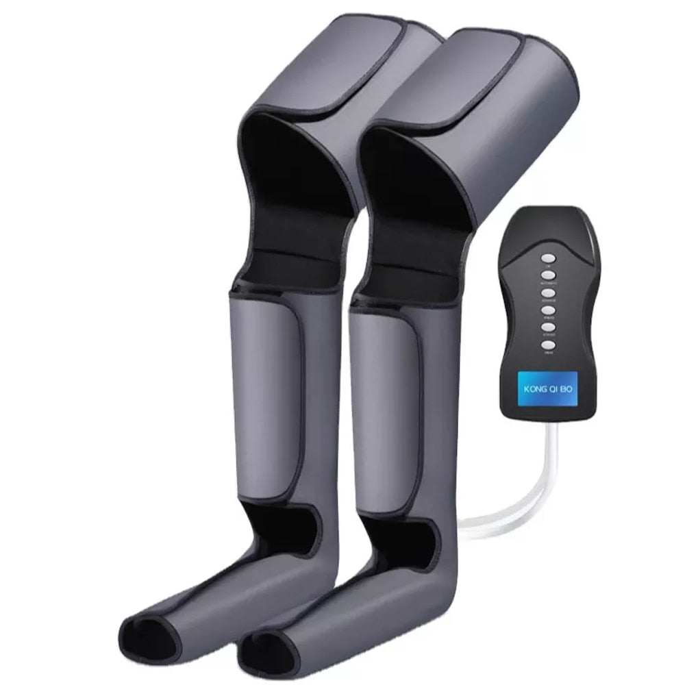 Electric Leg Massager Foot Calf Thigh Leg Compression Massager for Circulation Pain Relief with Controller 3 Modes 6 Intensities