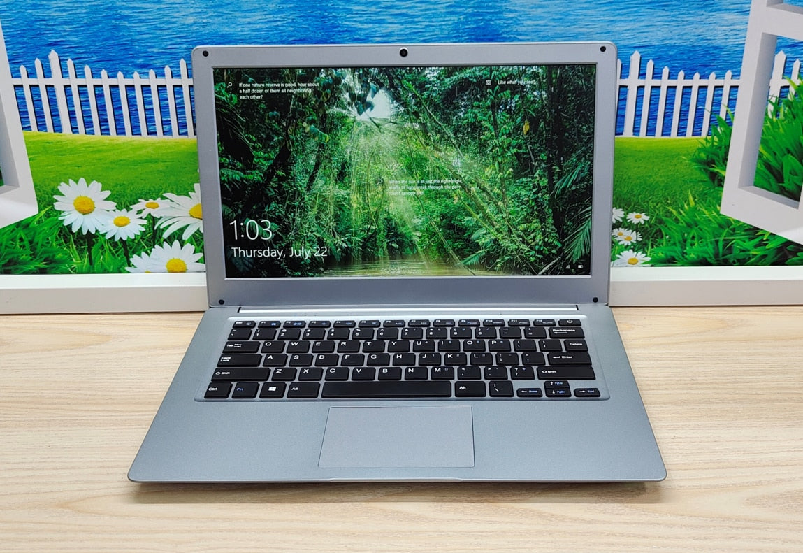 14.1 Inch Intel Laptop Ram 6G ROM 128G 256G 512GB SSD 1TB HDD Optional Windows 10 Pro Cheap Student PC Computer Win10