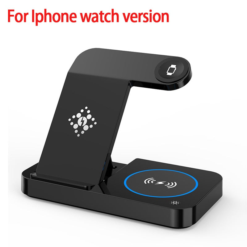 30W Wireless Charger Stand 4 In 1 QI Fast Charging Dock Station for Apple Samsung 4 3 Watch iWatch AirPods Pro iPhone 14 13 12
