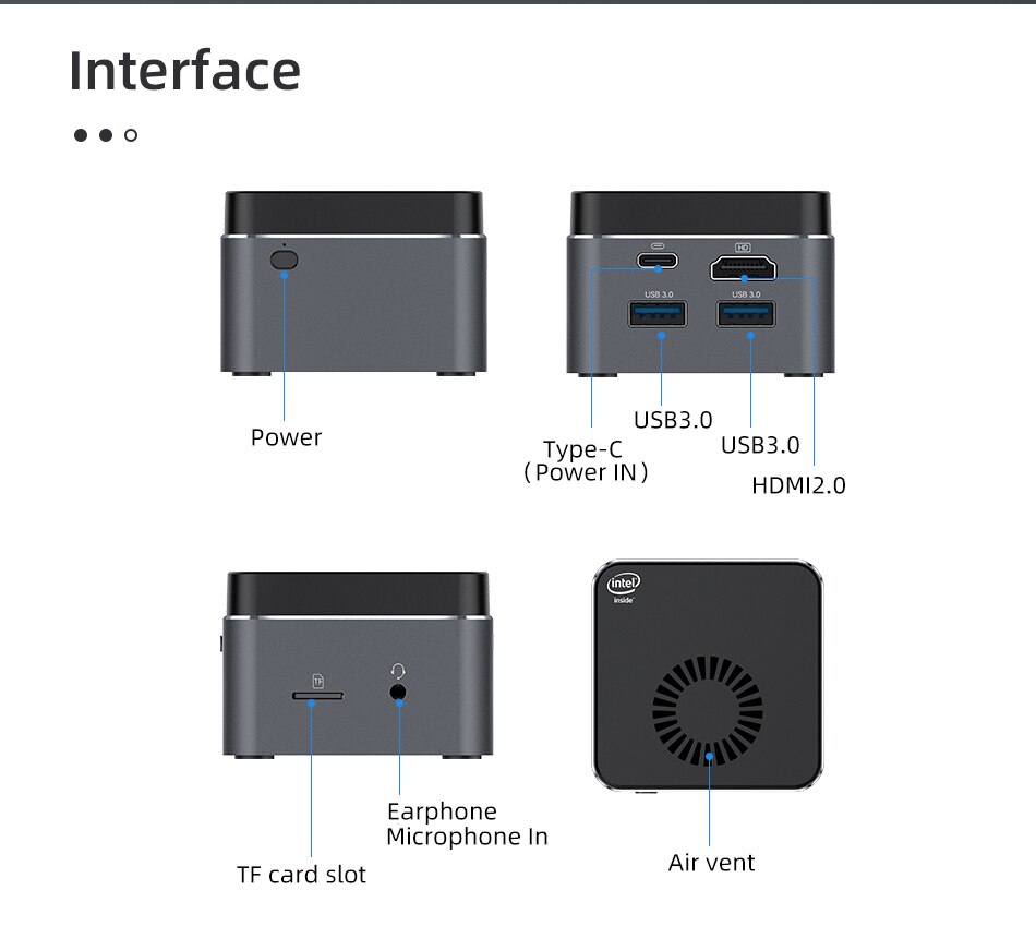 M1T Windows 11 4K Intel Celeron J4125 Mini PC Box DDR4 8GB 128GB 256GB SSD WIFI5 BT4.2 كمبيوتر ألعاب ذكي VS GK3V ZX01 M6