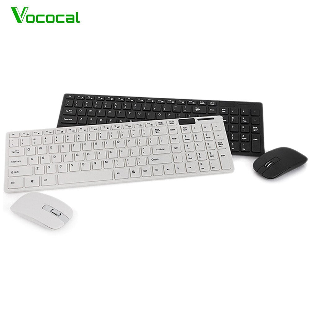 Wireless Keyboard Key Board And Mouse Combo Set for Computer PC Gaming TV 98 Macbook Android Overwatch Accessories