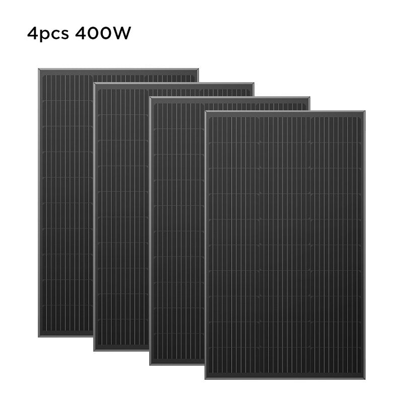 EcoFlow 2 قطعة 100 واط لوحة طاقة شمسية صلبة 23% عالية الكفاءة IP68 مقاوم للماء لوحة طاقة شمسية أطقم PV شحن الطاقة مع تصاعد قدم