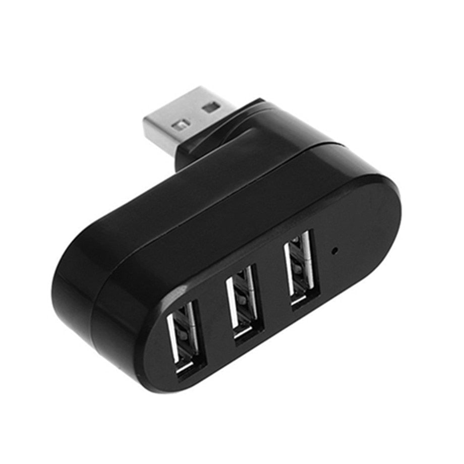 PzzPss 3 Port Multi 2.0 USB HUB Mini USB Hub High Speed Rotate Splitter Adapter For Laptop Notebook For PC Computer Accessories