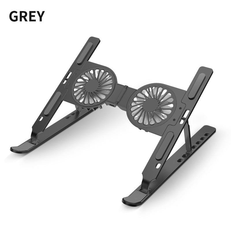 With Cooling Fan Tablet Bracket Folding Holder For Gaming Notebook Tablet Within 17 Inches Portable Accessories Laptop Stand