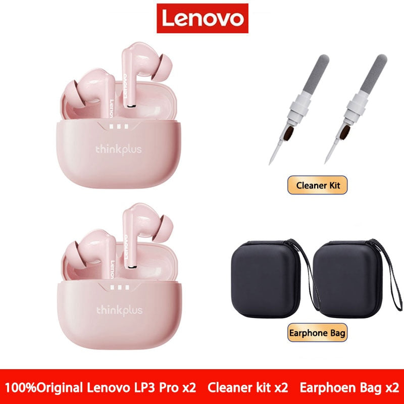 Original Lenovo Lp3 pro TWS Earphones Wireless Bluetooth 5.2 Earbuds HIFI Sound Noise Reduction HD Call Low Latency Headphones