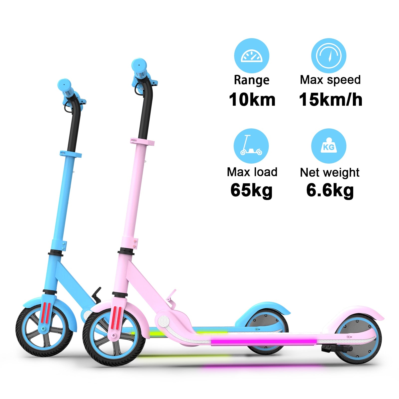 Electric Scooters M2PRO Kids 7 Inch Smart Skateboard 150W Motor 15 KM/H Speed Shock Absorption Folded Children&#39;s Kick E-Scooter