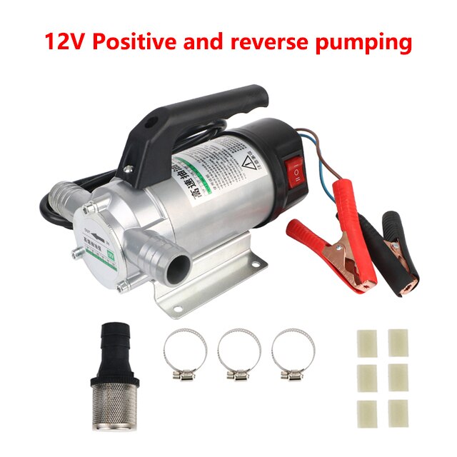 50L/min 12V 24V 220V Electric Automatic Reversible Fuel Transfer Pump For Pumping Oil Diesel Kerosene Water Auto Refueling Pump