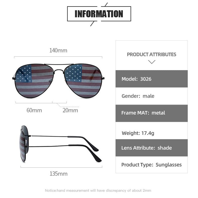 Personality USA Flag Sunglasses Independence Day Party Eyewear Women/Men 714 American Flags Glasses Festival Party Decoration