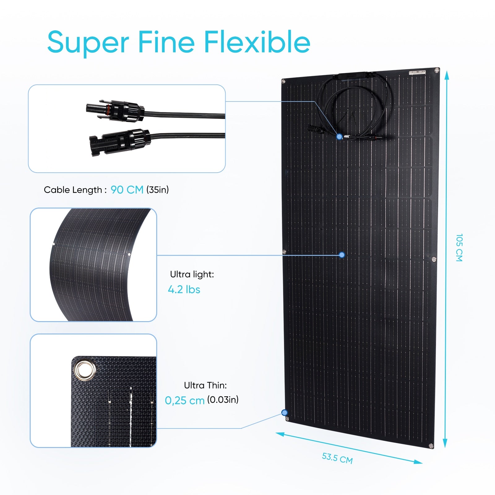 Jingyang Solar Panel 300w 330W 400w 440W 200w 100w 110W ETFE Flexible Monocrystalline Solar Cell 1000w 12V Battery Charger