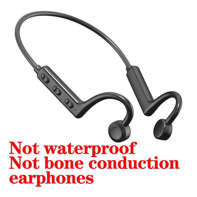 Bone Conduction Headphones Bluetooth Headset Wireless Earphone MP3  Swim Sports IPX8 Waterproof with Mic Ear-hook Hifi Stereo