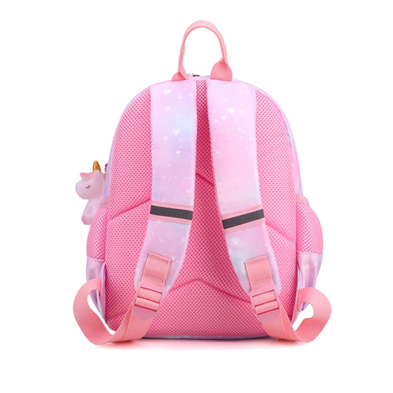 New Unicorn Backpack For Girls Cartoon Pink Princess School Bags Kids Satchels Kindergarten Bookbag Mochila Infantil Escolar