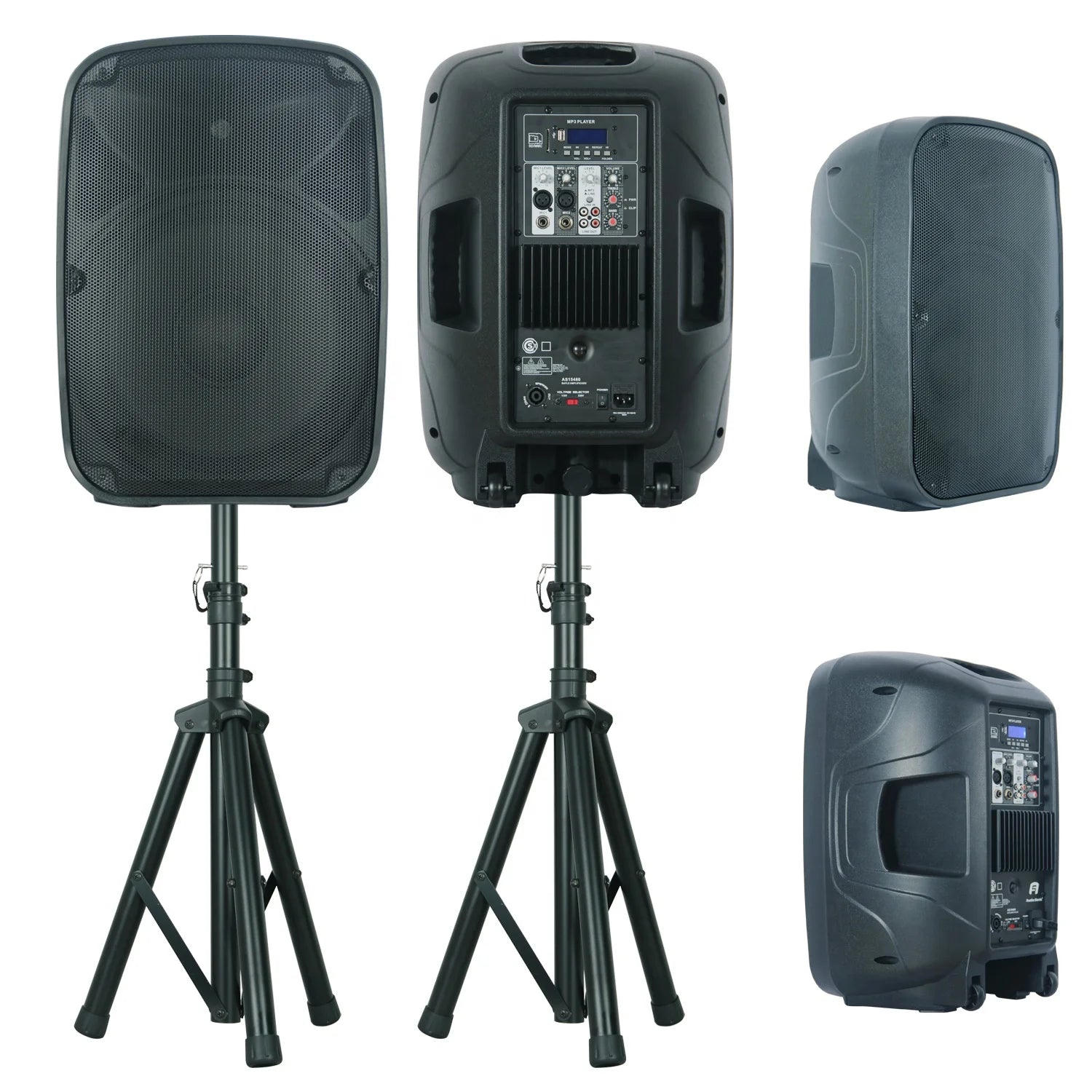 OEM 800W 15" Subwoofer professional audio portable wireless Karaoke sets PA speaker system Party sound box Bocina Parlant