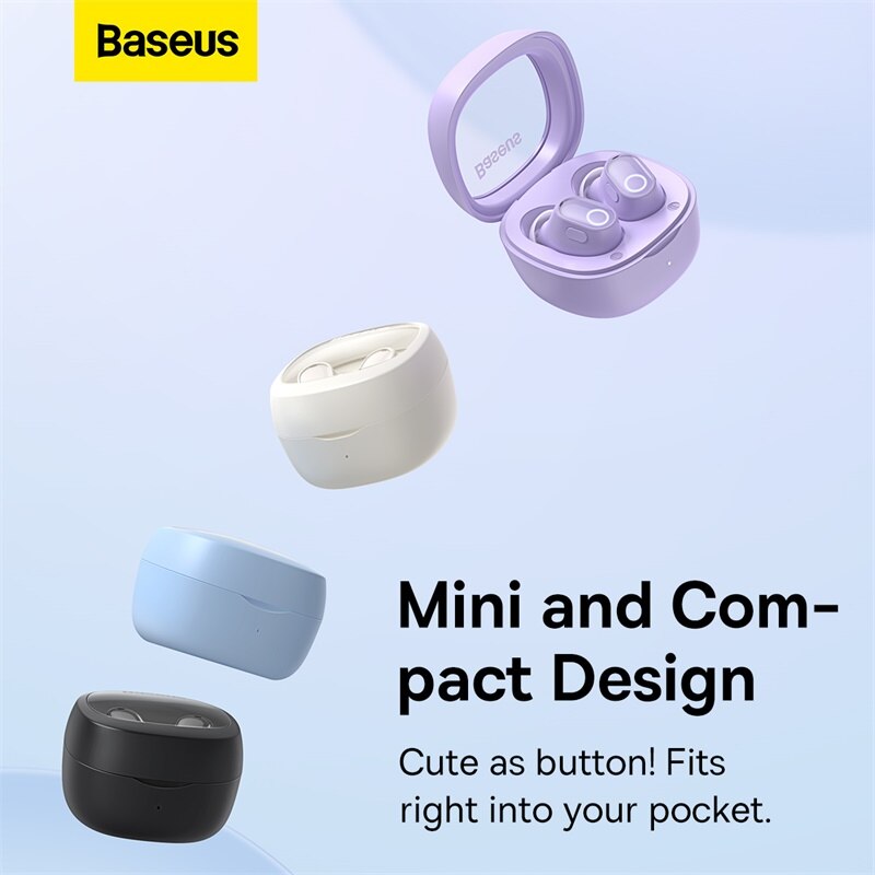 Baseus WM02 TWS Wireless Earphones Bluetooth 5.3 Headphones Mini True Wireless Earbuds Stereo Headset For iPhone Xiaomi Ear Buds