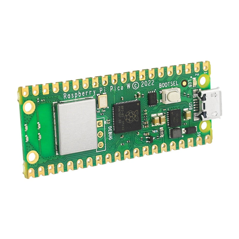 New Raspberry Pi Pico W With Wireless WiFi RP2040 Microcontroller Development Board Optional Acrylic Case GPIO Header