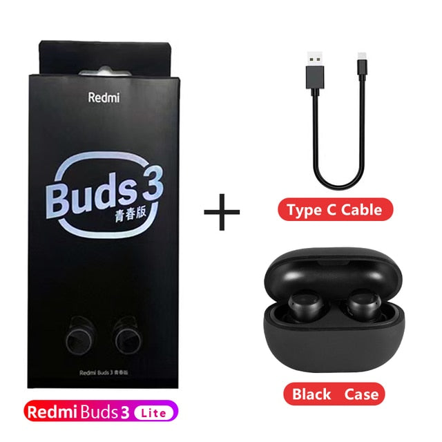 Xiaomi Redmi Buds 3 Lite Youth Edition TWS Wireless Earphone Bluetooth 5.2 Headphone IP54 For Redmi Note 10 Pro Mi Buds3 Lite