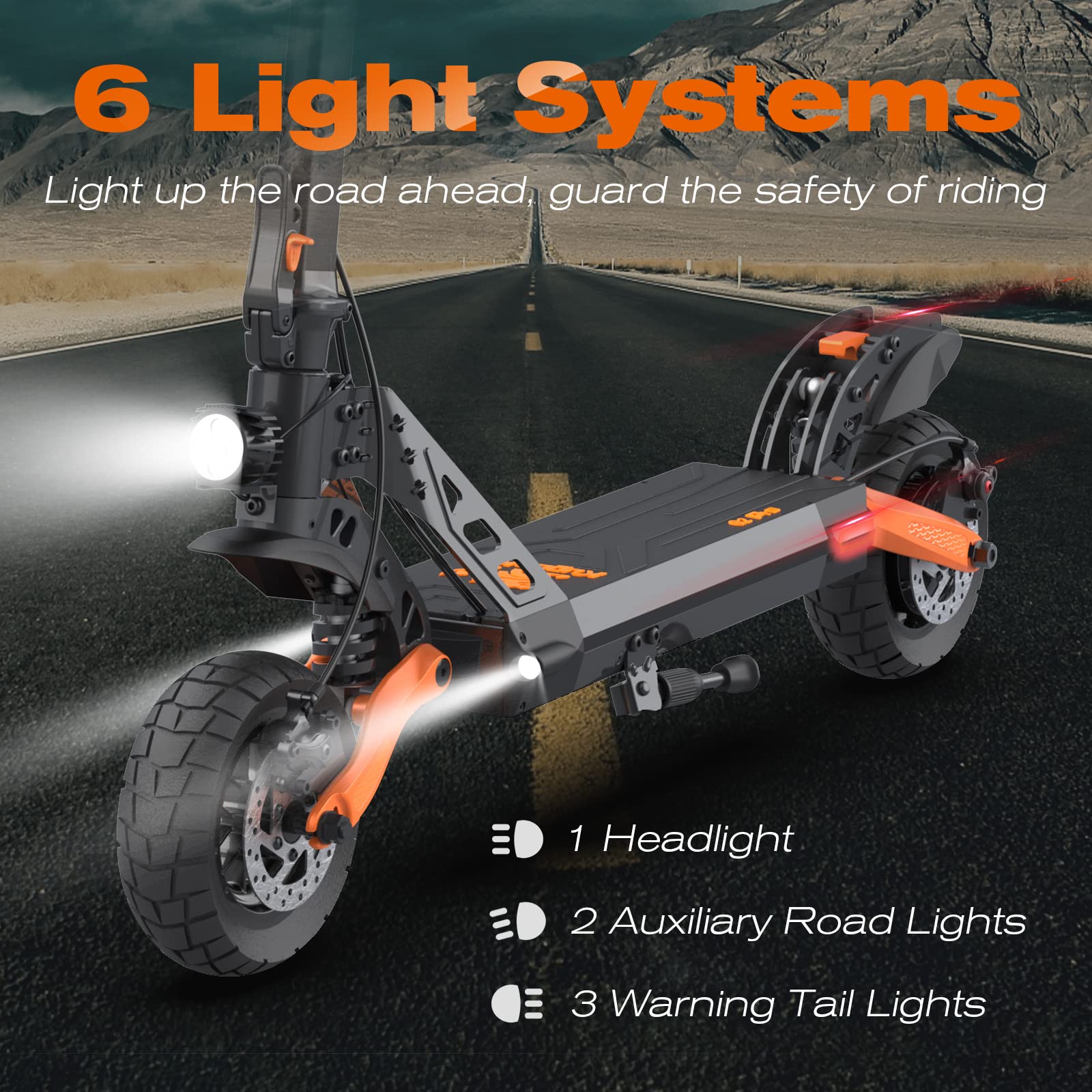 G2 Pro Electric Scooter For Adults 600W Motor 15Ah 48V Battery 45KM/H Max Speed 55KM Range 9 Inch Off-Road Tire Folding Escooter