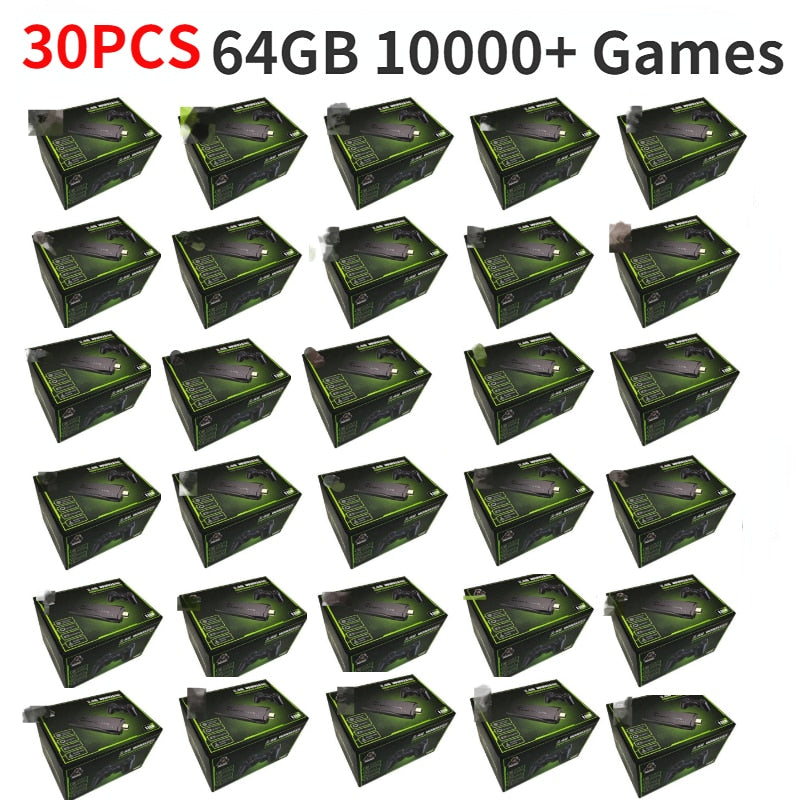 2pcs 3pcs 4pcs 20pcs 28pcs 30pcs 32pcs 60pcs Video Game Console 64G Built-in 10000 Games For VIP Clients