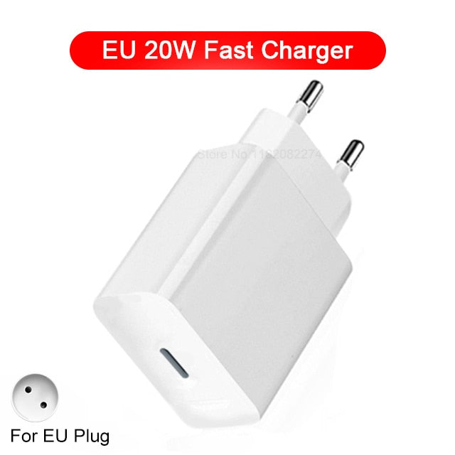 PD 20W Original Charger For iPhone 14 13 12 11 Pro Max Plus Magnetic Wireless Charger XS XR USB C Fast Charge Cable Accessories